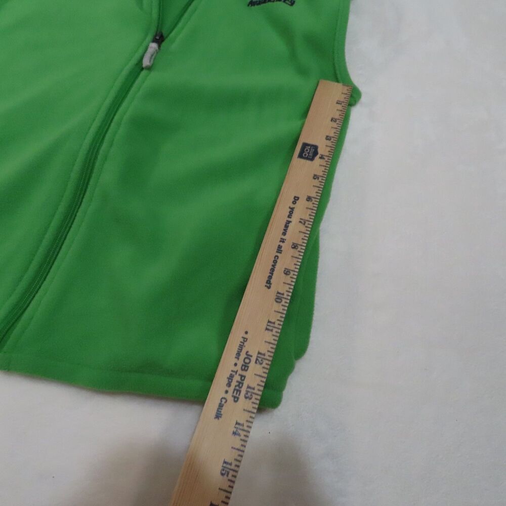 Avalanche Outdoor Supply Fleece Zip Vest Girls 12 / Women's Small Kelly Green
